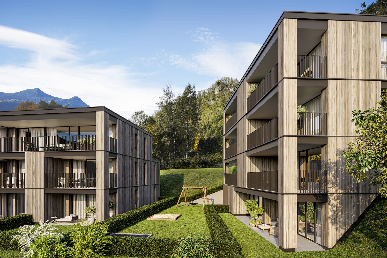 Moderne 3-Zimmer-Dachgeschosswohnung mit Terrasse in grüner Oase – 3