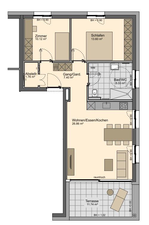 Exklusive Dachgeschosswohnung mit Terrasse in zentraler Lage – 7